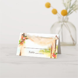 Unter der Hochzeit von Chuppah Platzkarte