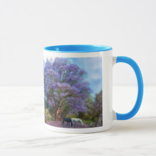 Unter der Jacaranda-Tasse Tasse