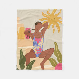 Unter der lächelnden Sonne Fleecedecke