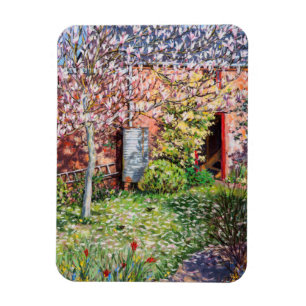 Unter der Magnolie Magnet