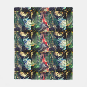 Unter der Märchenserie "Sea Fairy" in grün Fleecedecke