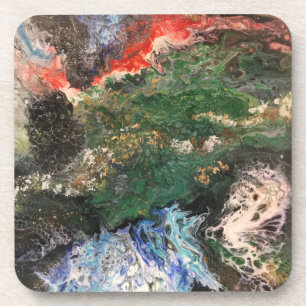 Unter der Märchenserie "Sea Fairy" in grün Getränkeuntersetzer