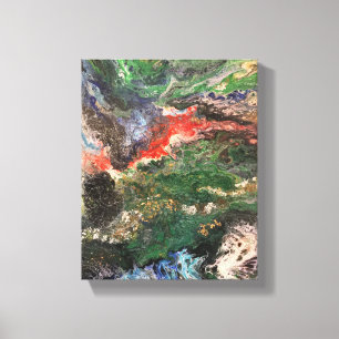 Unter der Märchenserie "Sea Fairy" in grün Leinwanddruck