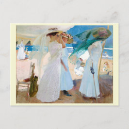 Unter der Markise Joaquín Sorolla Postkarte