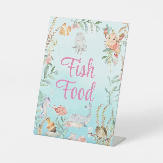 Unter der Meeresfarbe Geburtstag Sockelschild (Vorderseite)