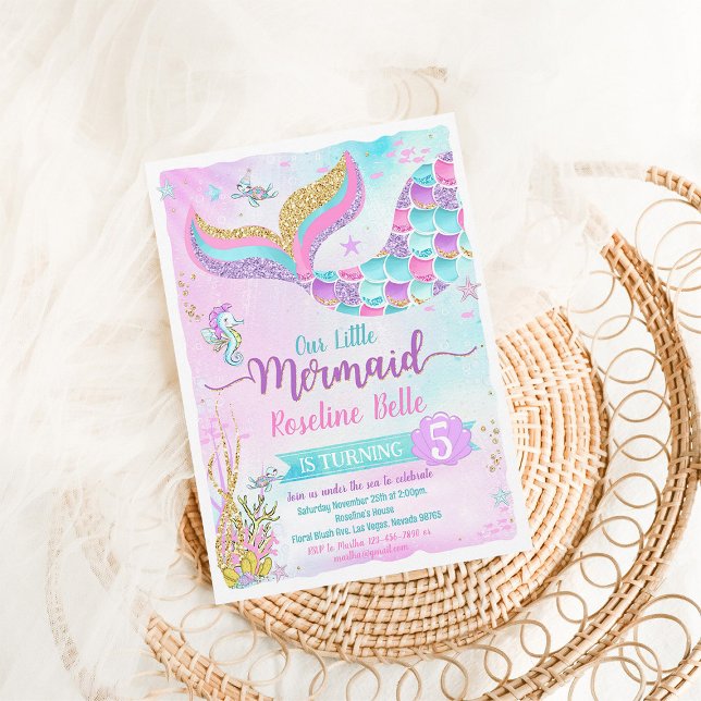 Unter der Meeresmeermedaille zum Geburtstag Einladung (Von Creator hochgeladen)