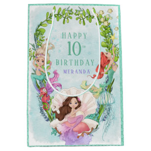 Unter der Meeresmeermedaille zum Geburtstag Mittlere Geschenktüte