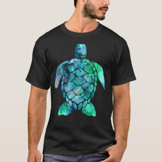 Unter der Meeresschildkröte Blauer Ozean Tiere Sea T-Shirt