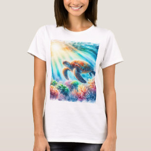 unter der Meeresschildkröte T-Shirt