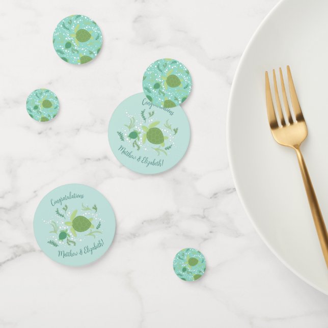 Unter der Meeresschildkrötendusche Konfetti (Gruppe)