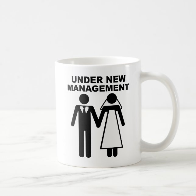 Unter der neuen Leitung Funny Mug Kaffeetasse (Rechts)