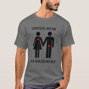 Unter der neuen Management Funny Wedding Bachelor  T-Shirt
