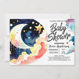 Unter der Night Sky Baby Dusche Einladung