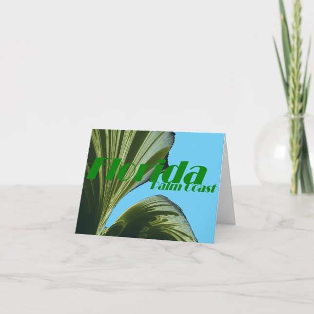 Unter der Palm Tree-Karte Karte (Vorderseite)