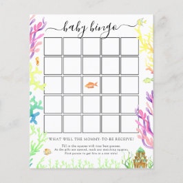 Unter der Sea Baby Bingo Spielkarte