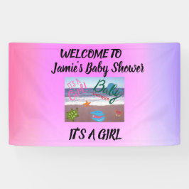 Unter der Sea Baby Dusche: Begrüßung unseres klein Banner