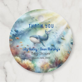 Unter der Sea Baby Dusche Geschenkanhänger