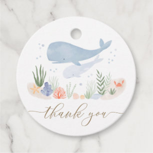 Unter der Sea Baby Dusche Geschenkanhänger