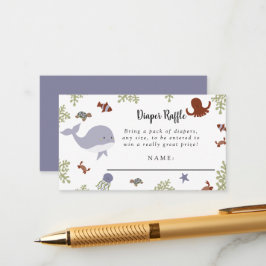 Unter der Sea Baby Dusche Niedliche Windelwindanla Begleitkarte