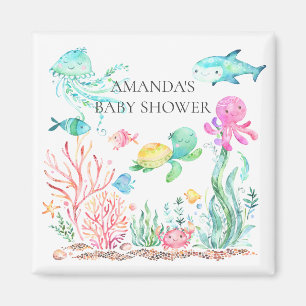 Unter der Sea Baby Shower Fevor Magnet
