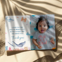 Unter der Sea Birthday Party Danke Karte