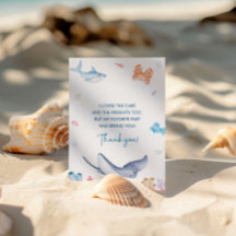 Unter der Sea Birthday Party Danke Karte