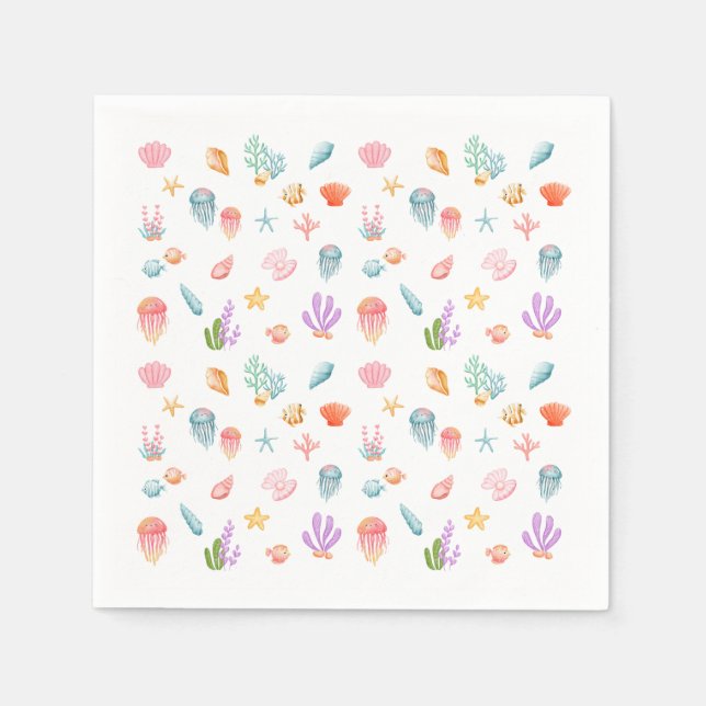 Unter der "Sea Birthday Party" Serviette (Vorderseite)