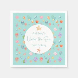 Unter der "Sea Birthday Party" Serviette