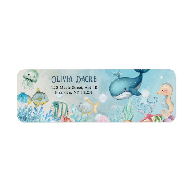 Unter der Sea Blue-Junge-Dusche (Vorne)
