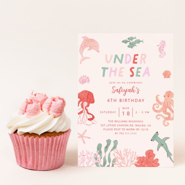 Unter der "Sea Girl Birthday Party" Einladung (Von Creator hochgeladen)