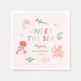 Unter der "Sea Girl Birthday Party" Serviette