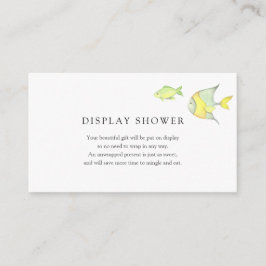 Unter der Sea Ocean Baby Shower Einlegekarte Begleitkarte