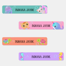 unter der See Wasserdichte Namensschilder.