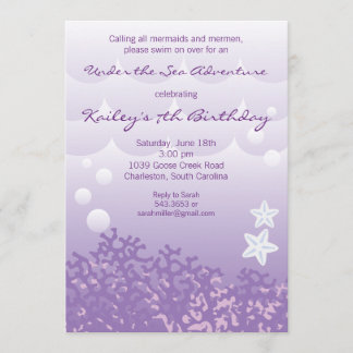 Unter der Seeabenteuer-Geburtstags-Party Einladung