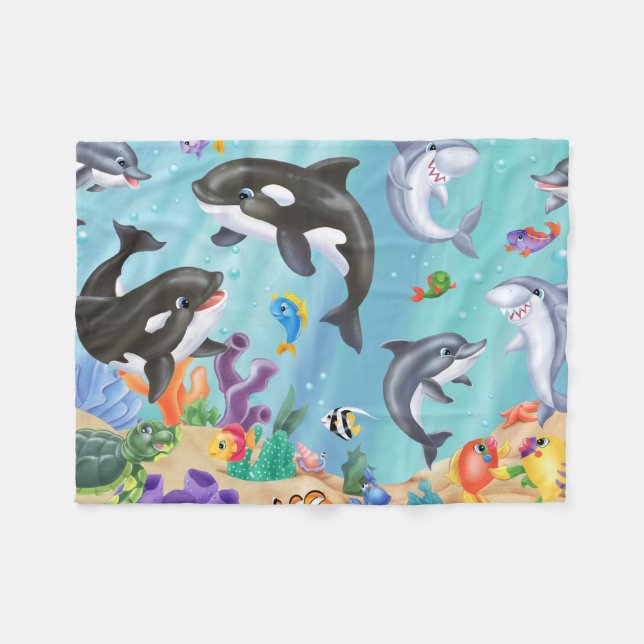 Unter der Seeflanell-Decke Fleecedecke (Vorderseite (Horizontal))