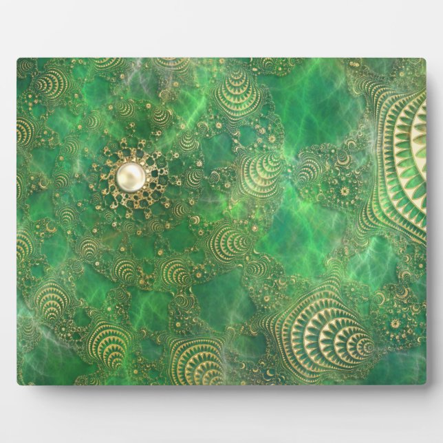 Unter der smaragdgrünen Foto Plaque Fotoplatte (Vorderseite)