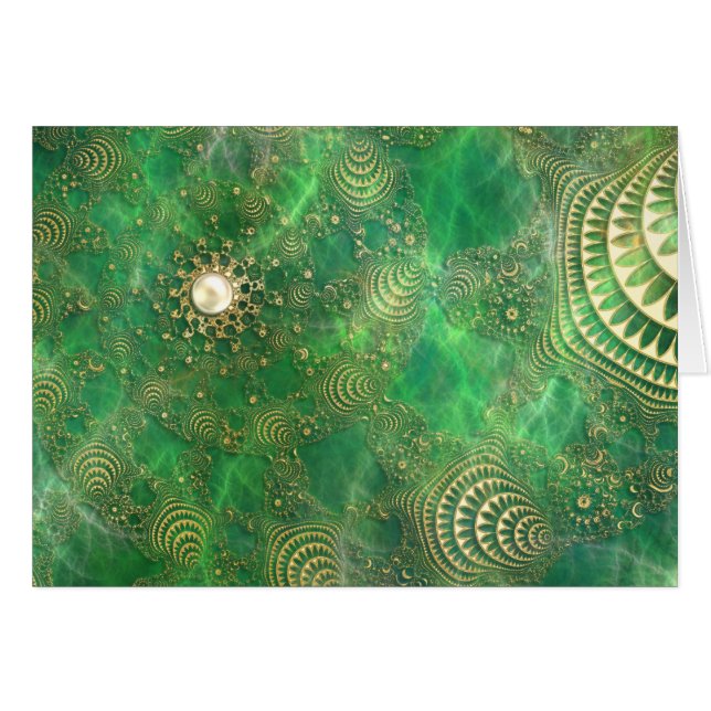 Unter der smaragdgrünen Karte (Vorderseite (Horizontal))