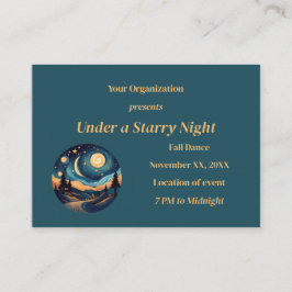 Unter der Sternennacht Begleitkarte