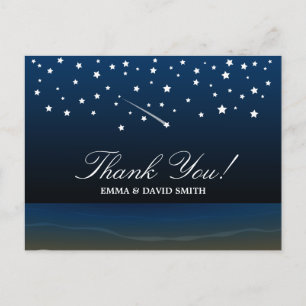 Unter der Sternenstrasse Hochzeit danke Ihnen Kart Postkarte
