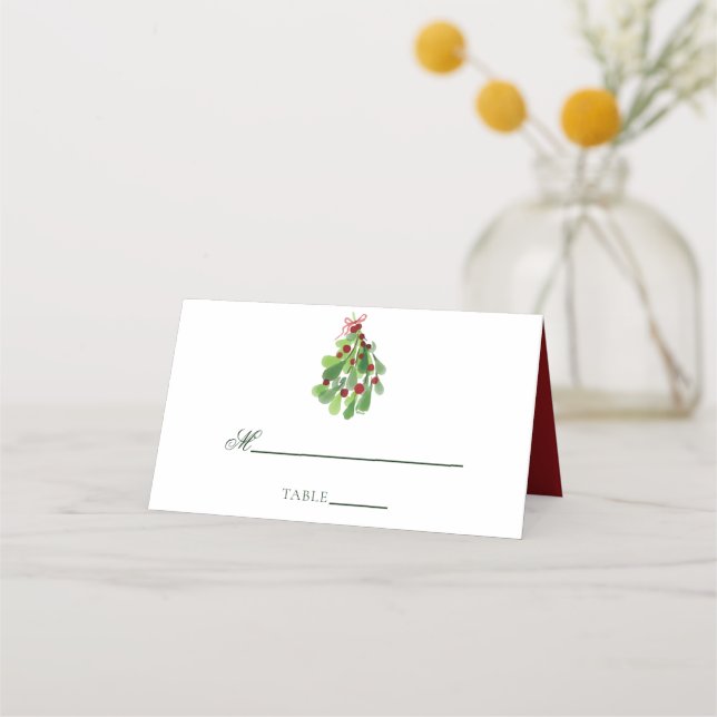 Unter der Weihnachtsfeier Platzkarte (Vorderseite)