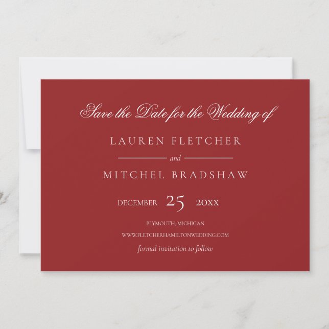 Unter der Weihnachtsfeier Save The Date (Vorderseite)