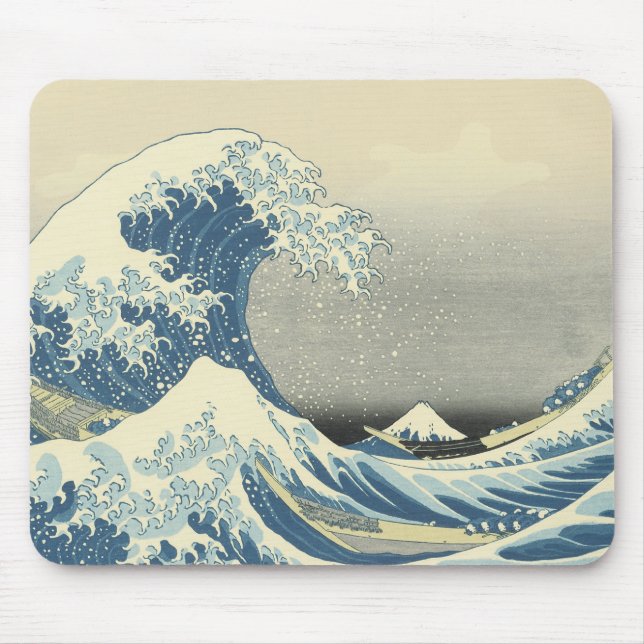 Unter der Welle von Kanagawa, Hokusai, 1830-32 Mousepad (Vorne)