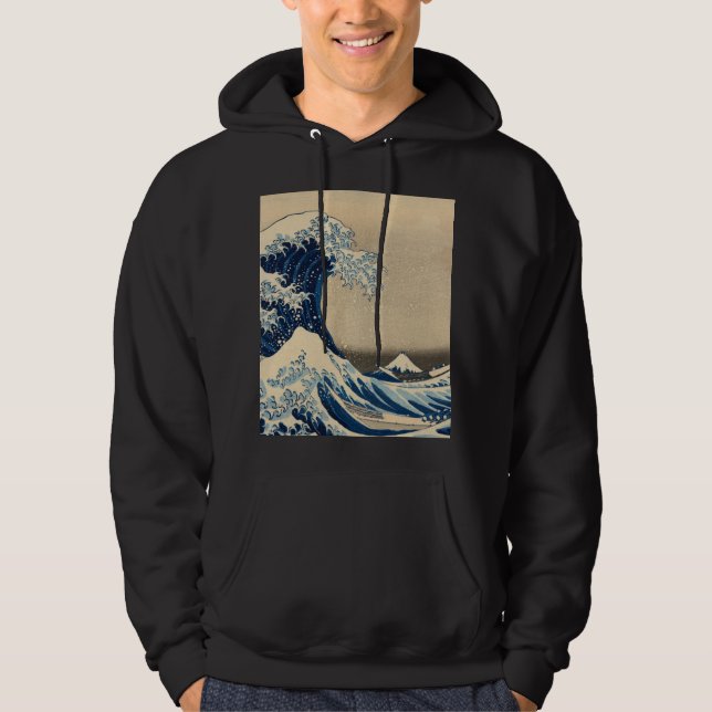 Unter der Welle von Kanagawa von Katsushika Hokusa Hoodie (Vorderseite)