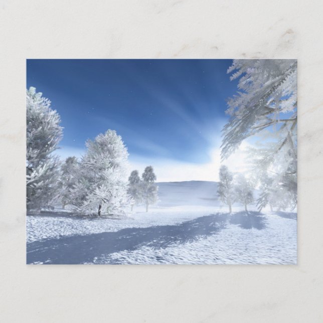 Unter der Wintersonne Postkarte (Vorderseite)