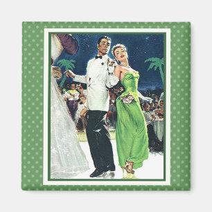 Unter die Sterne 1947 Vintagen Magneten tanzen Magnet