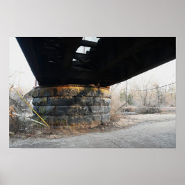 Unter einem alten Bridge Poster
