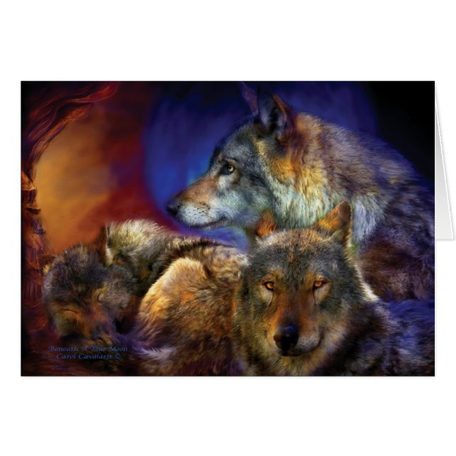 Unter einem blauen Mond ArtCard (Vorderseite (Horizontal))