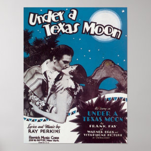 Unter einem Texas Moon Songbook Cover Poster