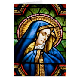 Unter Frauen gefestigte Glaskarte gesegnet