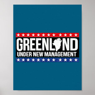 Unter Grönlands USA-Management Politische Memes Poster